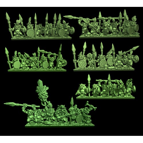 Forest Goblin Spearmen (10mm)