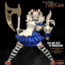 Bad Bad Alice in Wonderland With Rabbit Head