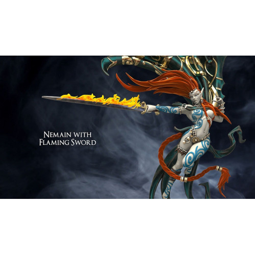 Nemain with Flaming Sword