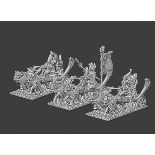 High Elf Chariots (10mm)