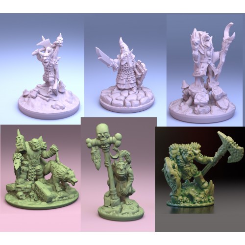 Orc And Goblin Character Pack (10mm)