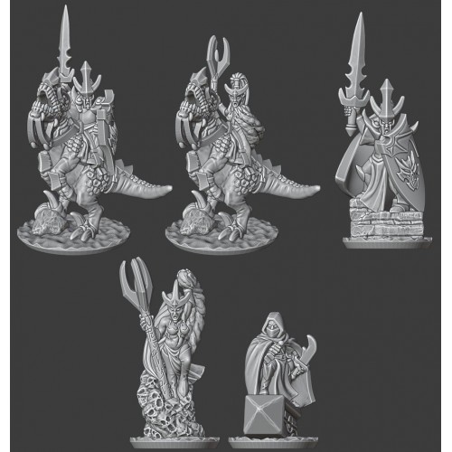 Dark Elf Commanders (10mm)