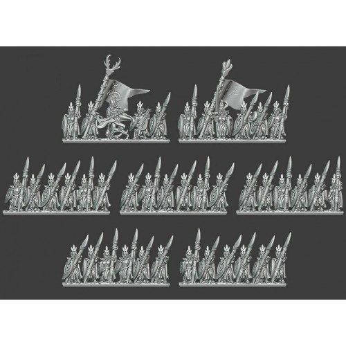 Wood Elf Spears (10mm)